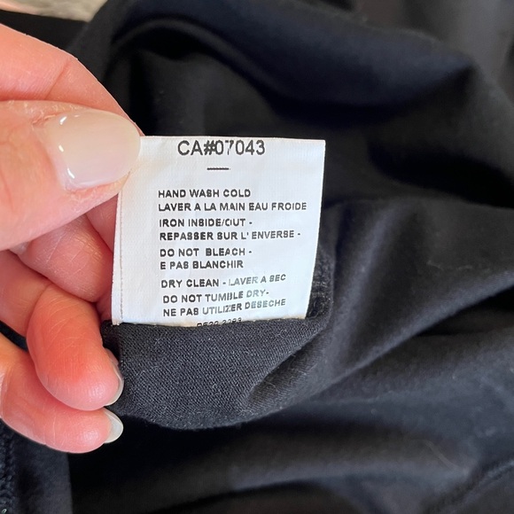 CHEPE ITALY Black Cotton Puff Sleeve T-Shirt Top, Size L - Picture 12 of 12